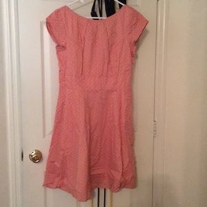 Pink with yellow polka dots dress